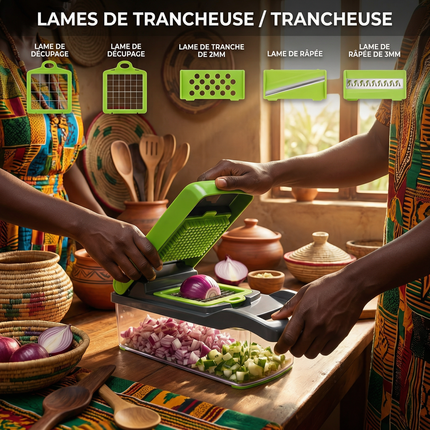 VEGGIE SLICER - Divisez votre temps de cuisine par 3