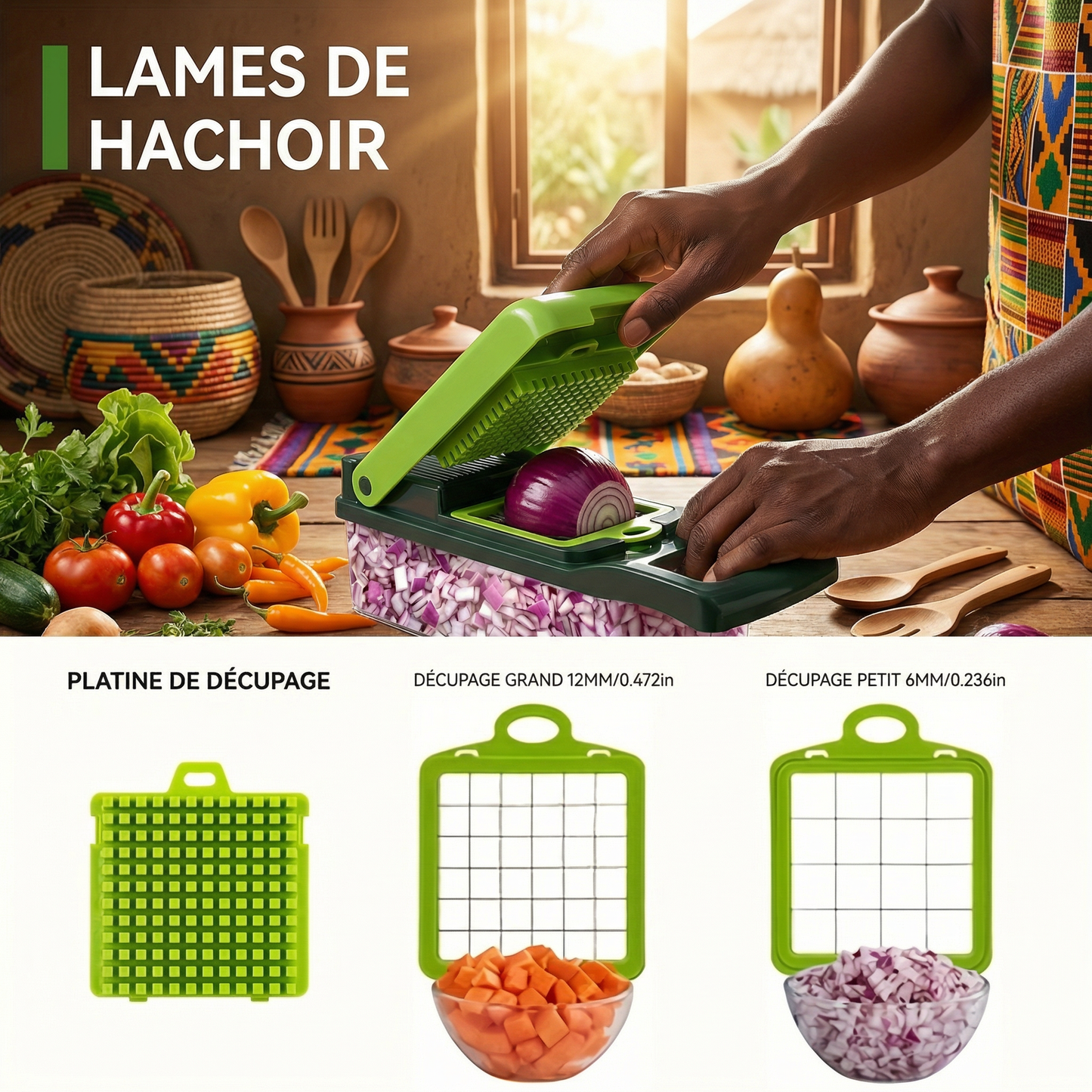 VEGGIE SLICER - Divisez votre temps de cuisine par 3