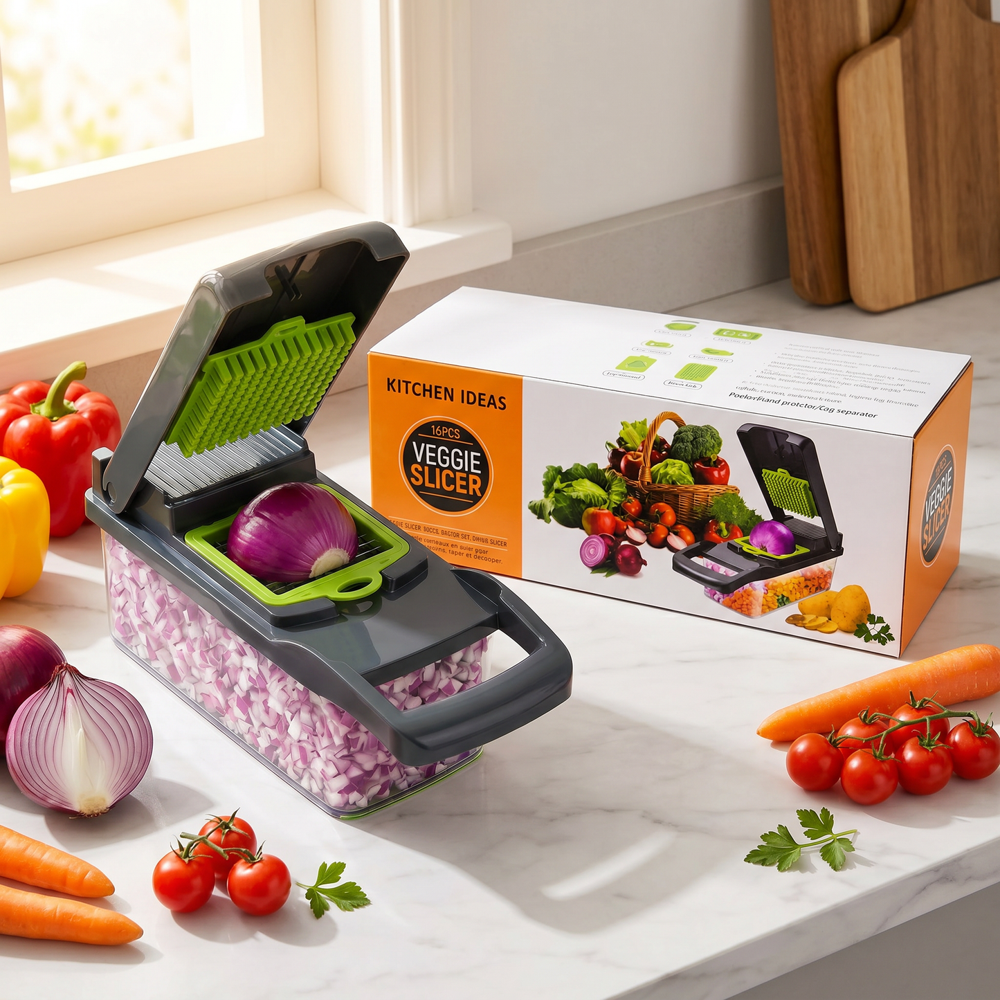 VEGGIE SLICER - Divisez votre temps de cuisine par 3
