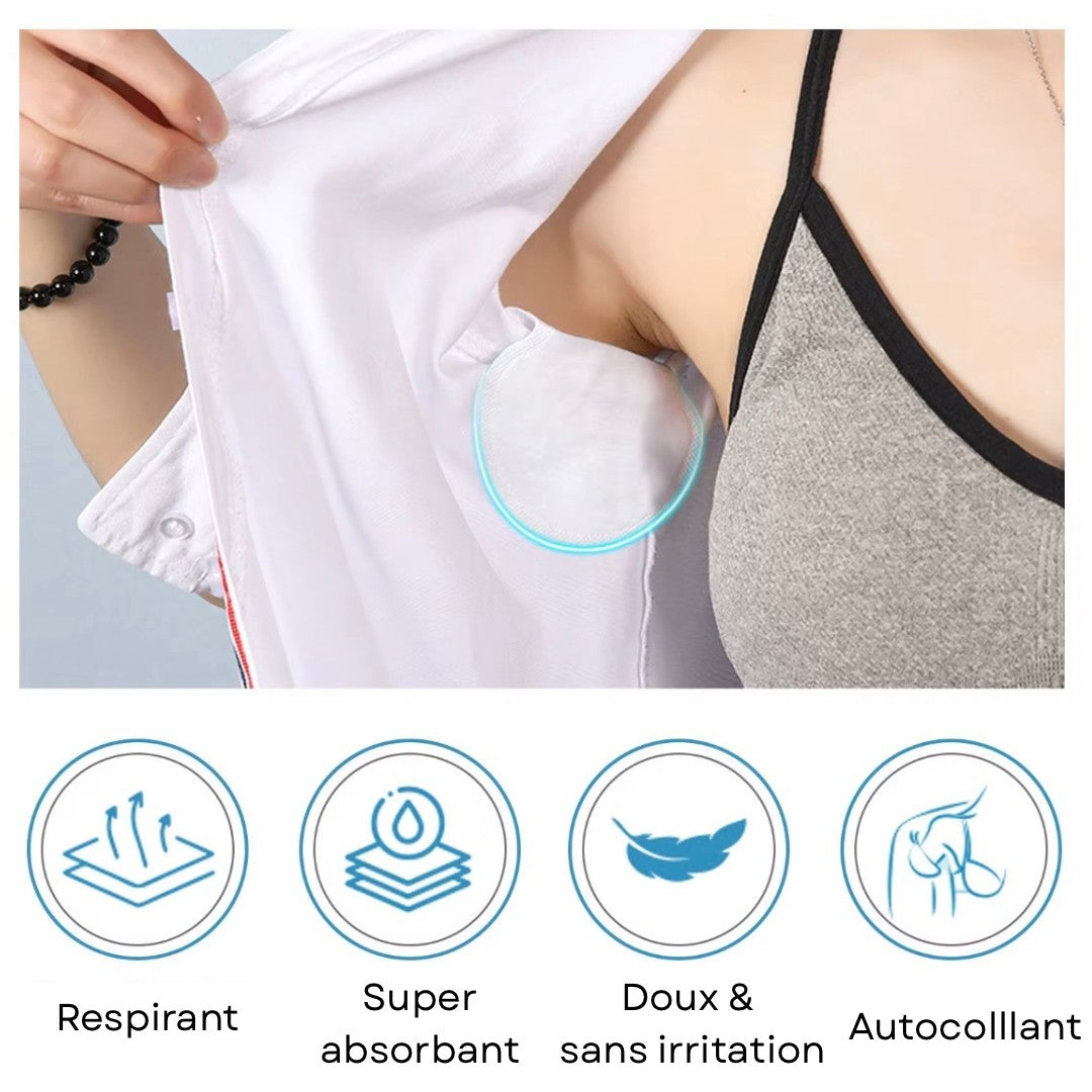 Eco-fresh™ – Coussinets jetables absorbants anti-transpiration - 10 pièces