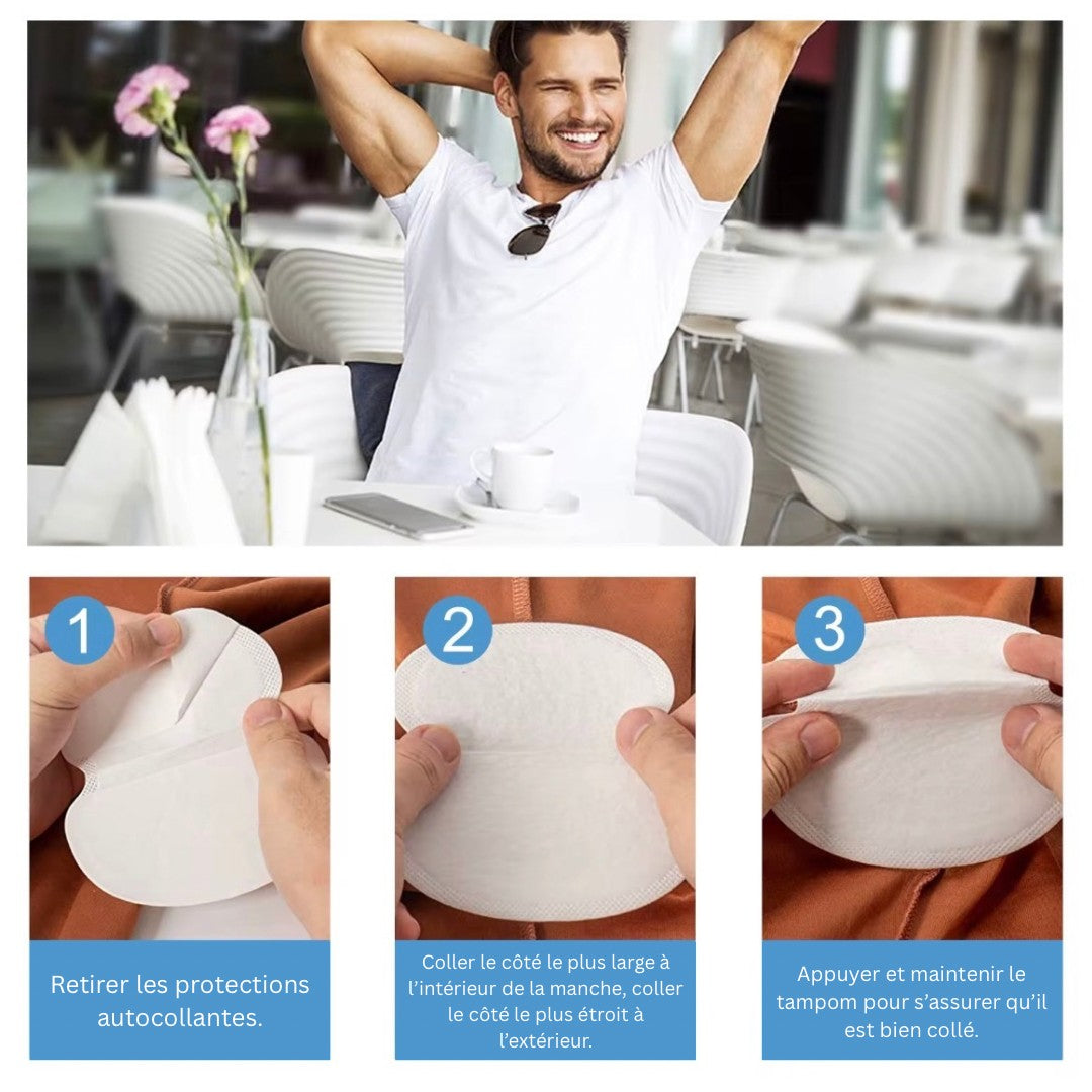 Eco-fresh™ – Coussinets jetables absorbants anti-transpiration - 10 pièces